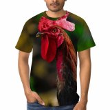 yanfind Adult Full Print T-shirts (men And Women) Agriculture Beak Bird Blurred Calm Cockerel Comb Country Countryside Creature Cultivate Daytime