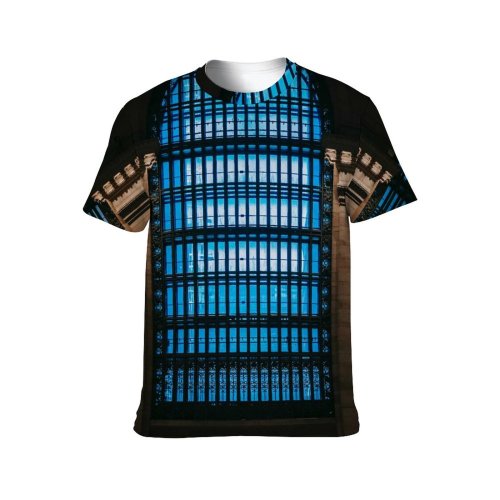 yanfind Adult Full Print T-shirts (men And Women) Aged Arch Arched Architecture Brick Wall Brickwork Building City Column Construction