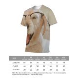 yanfind Adult Full Print T-shirts (men And Women) Adorable Portrait Home Bed Bedroom Reading Canidae Comfort Cozy Cute Dog