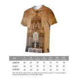 yanfind Adult Full Print T-shirts (men And Women) Altar Ancient Authentic Belief Believe Bench Building Cathedral Catholic Chandelier Church