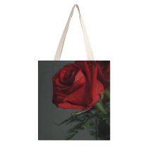 yanfind Great Martin Canvas Tote Bag Double Flower Plant Rose Stock white-style1 38×41cm