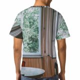 yanfind Adult Full Print T-shirts (men And Women) Accommodation Apartment Architecture Blurred Botany Bunch Chair Classic Comfort Cozy Daylight Decor