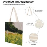 yanfind Great Martin Canvas Tote Bag Double Field Grassland Outdoors Countryside Farm Rural Meadow Plant Female white-style1 38×41cm
