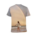 yanfind Adult Full Print T-shirts (men And Women) Admire Anonymous Beach Coast Coastline Colorful Embankment Faceless Female Freedom Happy Journey