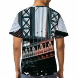 yanfind Adult Full Print T-shirts (men And Women) America Arch Architecture Avenue Sky Brooklyn Building Center City Clear Cloudless
