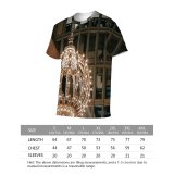 yanfind Adult Full Print T-shirts (men And Women) America Architecture Attract Brick Wall Building Ceiling Chandelier Classic Column Construction