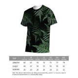 yanfind Adult Full Print T-shirts (men And Women) Abstract Beautiful Conifer Decoration Evergreen Flora Frond Garden Growth Leaf Texture