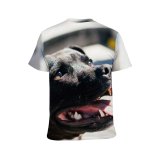 yanfind Adult Full Print T-shirts (men And Women) Adorable Alone Attention Blurred Calm Creature Cute Daytime Dog Expressive Friend