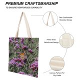 yanfind Great Martin Canvas Tote Bag Double Butterfly Insect Monarch Invertebrate Bee Honey Plant Flower Public Domain white-style1 38×41cm