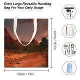 yanfind Great Martin Canvas Tote Bag Double Desert Outdoors Soil Zion National Park Landscape United States Canyon Valley white-style1 38×41cm