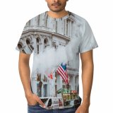 yanfind Adult Full Print T-shirts (men And Women) Aged Architecture Automobile Building Busy Car Center City Contemporary Destination District