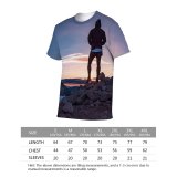 yanfind Adult Full Print T-shirts (men And Women) Adventure Beautiful Dawn Landscape Mountains Outdoors Peak Rocks Snow Sports