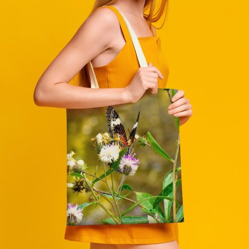 yanfind Great Martin Canvas Tote Bag Double Butterfly Insect Invertebrate Flower Monarch Plant Flowerandbutterfly Tree Beautiful Birds Pollen white-style1 38×41cm