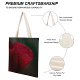 yanfind Great Martin Canvas Tote Bag Double Flower Petal Plant Geranium Rose Droplet white-style1 38×41cm