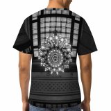 yanfind Adult Full Print T-shirts (men And Women) Aged America Architecture Attract Building Bw Ceiling Chandelier Classic Construction Decor
