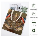 yanfind Great Martin Canvas Tote Bag Double Butterfly Invertebrate Insect Moth white-style1 38×41cm