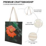yanfind Great Martin Canvas Tote Bag Double Cosmos Flower Butterfly Escalante City Philippines Floral Petal Flora Blooming Bloom Insect white-style1 38×41cm