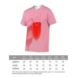 yanfind Adult Full Print T-shirts (men And Women) Alcohol Party Cocktail Glass Luxury Wine Champagne Birthday Romance Still