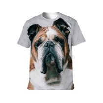 yanfind Adult Full Print T-shirts (men And Women) Adorable Attention Attentive Calm Curious Cute Dog Emotionless Fauna Fluff