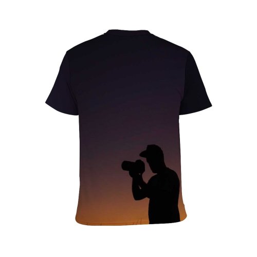 yanfind Adult Full Print T-shirts (men And Women) Alone Anonymous Capture Casual Cloudless Countryside Dark Dusk Evening Explore Field