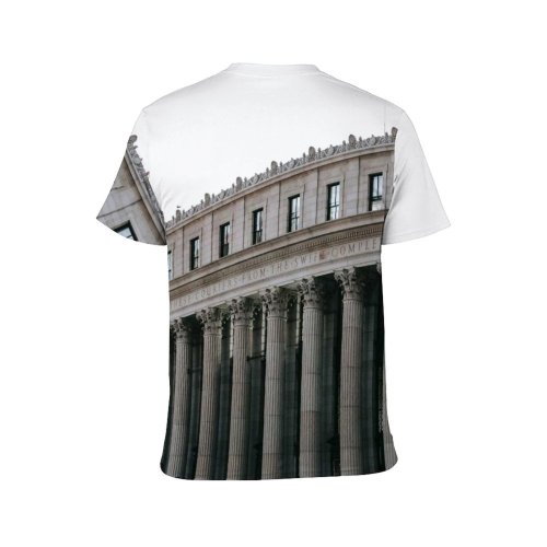 yanfind Adult Full Print T-shirts (men And Women) Aged America Architecture Art Building Center Classic Column Complex Construction Contemporary Creative