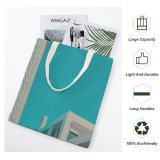 yanfind Great Martin Canvas Tote Bag Double Building Office City High Rise Town Urban Metropolis Architecture Condo Housing Downtown white-style1 38×41cm