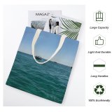 yanfind Great Martin Canvas Tote Bag Double Boat Transportation Vehicle Vessel Watercraft Ocean Outdoors Adventure Leisure Activities Sky Rowboat white-style1 38×41cm