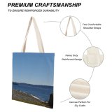 yanfind Great Martin Canvas Tote Bag Double Boat Transportation Vehicle West Seattle Architecture Building Ocean Outdoors Sea Ship white-style1 38×41cm