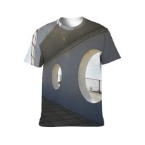 yanfind Adult Full Print T-shirts (men And Women) Aged Architecture Beam Calm City Construction Contemporary Curb Daylight Daytime Design