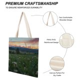 yanfind Great Martin Canvas Tote Bag Double Field Grassland Outdoors Countryside Farm Meadow Rural Grass Plant Abies Fir Tree white-style1 38×41cm