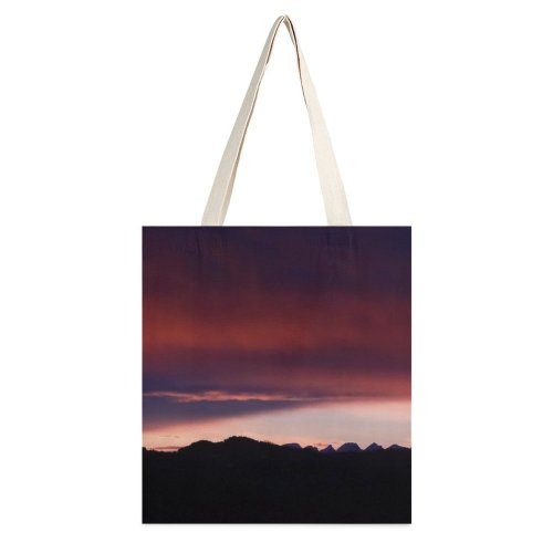 yanfind Great Martin Canvas Tote Bag Double Dusk Sunrise Sunset Dawn Outdoors Sky Iberghang Winterthur Switzerland Kollbrunn (Dorfkern) white-style1 38×41cm