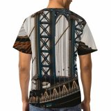 yanfind Adult Full Print T-shirts (men And Women) Aged America Arched Architecture Brooklyn Building Bust City Cloudless Construction Space