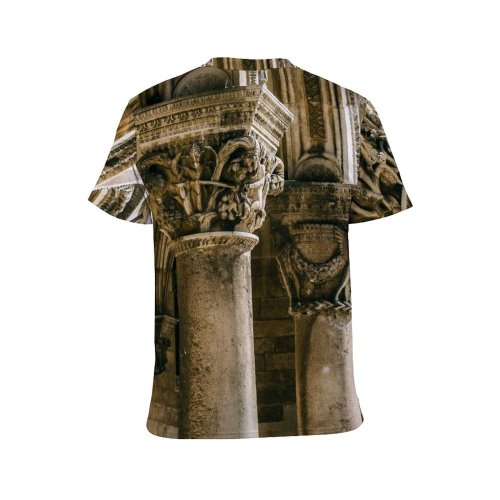 yanfind Adult Full Print T-shirts (men And Women) Aged Arched Architecture Attract Building Carve Classic Column Construction Croatia Decor