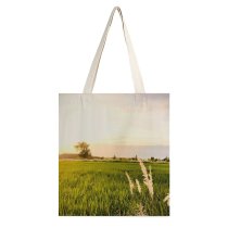 yanfind Great Martin Canvas Tote Bag Double Field Grassland Outdoors Plant Vegetation Countryside Grass Paddy Rural Land Farm Public white-style1 38×41cm