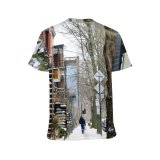 yanfind Adult Full Print T-shirts (men And Women) Aged Alone Anonymous Architecture Bare Building Calm City Cloudy Cool Daytime Destination