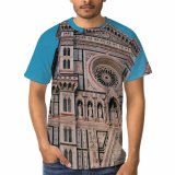 yanfind Adult Full Print T-shirts (men And Women) Aged Arched Architecture Attract Sky Building Carve Cathedral Catholic Church Cloudless Construction