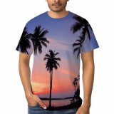yanfind Adult Full Print T-shirts (men And Women) 4k Clouds Cool Desktop Dawn Dusk Idyllic Landscape Palm Trees Paradise Plants