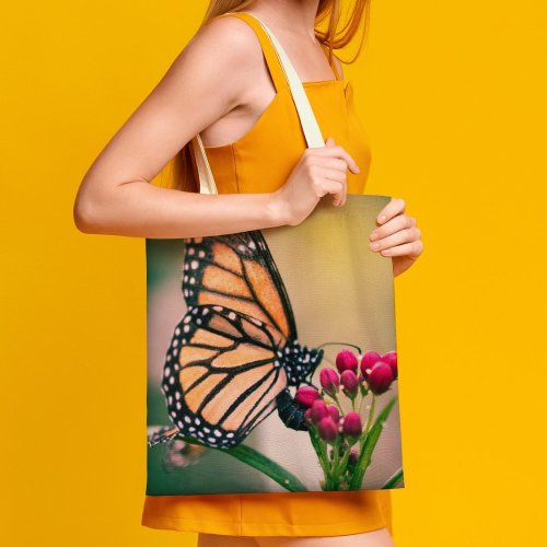 yanfind Great Martin Canvas Tote Bag Double Butterfly Insect Invertebrate Monarch Birds Photo white-style1 38×41cm
