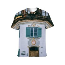 yanfind Adult Full Print T-shirts (men And Women) Aged Architecture Art Artwork Backdrop Building Bull City Construction Space Creative Daytime