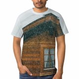 yanfind Adult Full Print T-shirts (men And Women) Aged Architecture Building Construction Countryside Curtain Dwell Exterior Facade Fluffy Idyllic