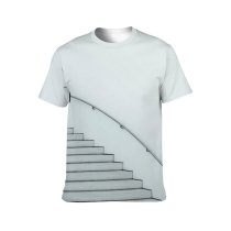 yanfind Adult Full Print T-shirts (men And Women) Abstract Architecture Building Ceiling Classic Construction Contemporary Corridor Creative Curve Design Empty
