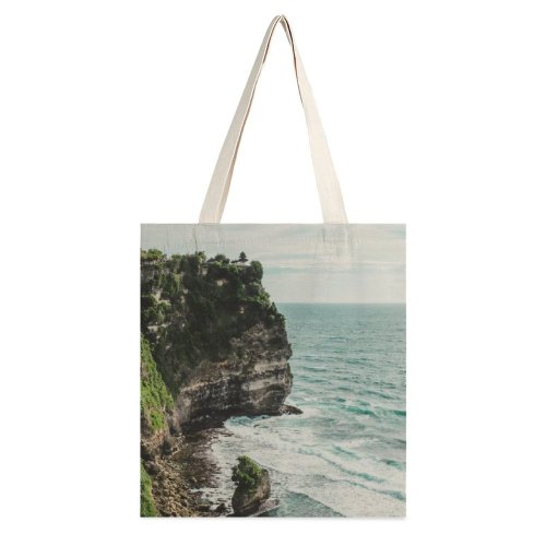 yanfind Great Martin Canvas Tote Bag Double Cliff Outdoors Promontory Ocean Sea Grey Shoreline Land Coast Public Domain white-style1 38×41cm