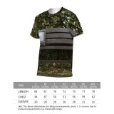 yanfind Adult Full Print T-shirts (men And Women) Abandoned Aged Antiquated Bench Blurred Board Bush Space Countryside Deciduous Derelict Desolate