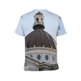 yanfind Adult Full Print T-shirts (men And Women) Aged Arched Architecture Art Bank Sky Building City Colorful Column