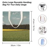 yanfind Great Martin Canvas Tote Bag Double Field Grassland Outdoors Countryside Rural Farm Meadow Nordrhein white-style1 38×41cm