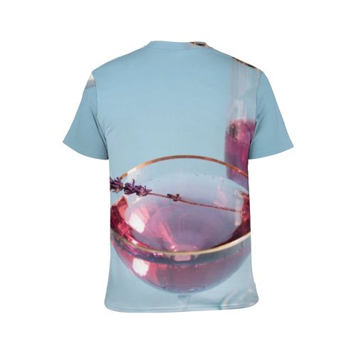 yanfind Adult Full Print T-shirts (men And Women) Alcohol Party Glass Luxury Wine Drop Still Liquid Crystal