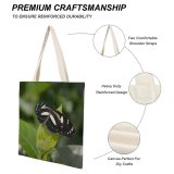 yanfind Great Martin Canvas Tote Bag Double Butterfly Insect Invertebrate Bee Honey FALSE Zebra Longwing Stock white-style1 38×41cm