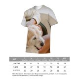 yanfind Adult Full Print T-shirts (men And Women) Adorable Apartment Bonding Caress Cheerful Comfort Cozy Crop Cute Dog