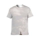 yanfind Adult Full Print T-shirts (men And Women) Aged Architecture Attract Authentic Building Carve Cathedral Catholic Chapel Church Classic Cloudy