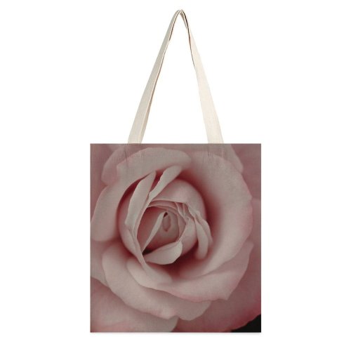 yanfind Great Martin Canvas Tote Bag Double Flower Plant Rose Grey Public Domain white-style1 38×41cm